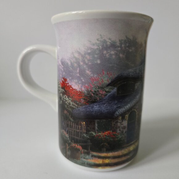 Lilac Cottage 2004 Genuine Kinkade Ceramic Coffee Mug - Picture 8 of 16